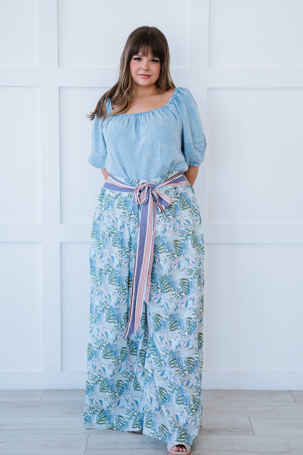 Davi & Dani Island Retreat Full Size Run Palazzo Pants